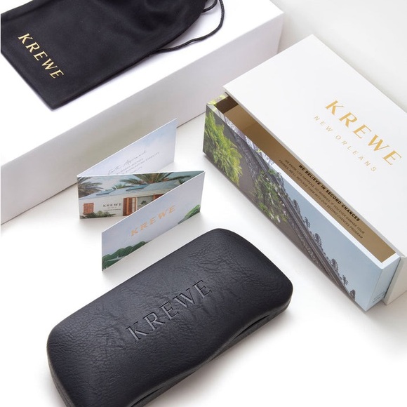New KREWE Black Eyewear Case - Picture 1 of 5